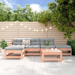 6-delige Loungeset massief douglashout 6-delige Loungeset massief douglashout