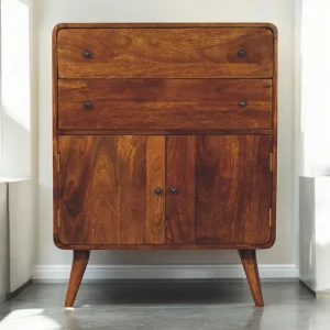 Artisan Furniture Gebogen Nordic Charm kast van massief hout Artisan Furniture Gebogen Nordic Charm kast van massief hout