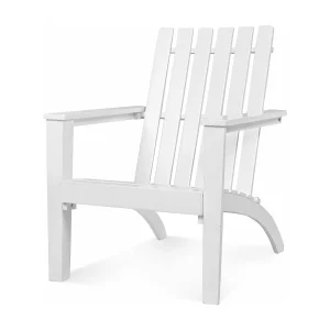 Adirondack Adirondack Chair van acaciahout, tuinstoel, belastbaar tot 160 kg, voor tuin, terras (wit)AB92824 Adirondack Adirondack Chair van acaciahout, tuinstoel, belastbaar tot 160 kg, voor tuin, terras (wit)AB92824