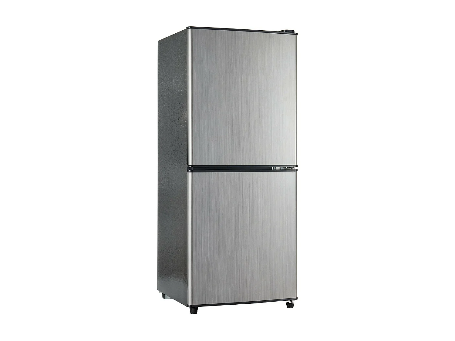 106L Silver+Black koelkast, met glazen verdeling en verstelbare voeten, 7 temperatuur, -25 ~ 10 ℃, energie -efficiëntieklasse