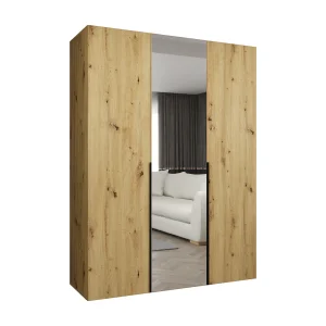 Alicante 2 202/150/52 3-deurs draaideurkast (artisan/zwart) Alicante 2 202/150/52 3-deurs draaideurkast (artisan/zwart)