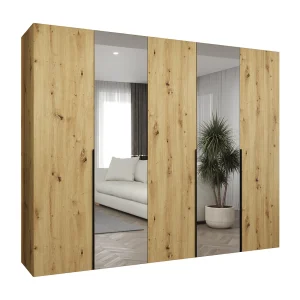 Alicante 2 202/250/52 5-deurs draaideurkast (artisan/zwart) Alicante 2 202/250/52 5-deurs draaideurkast (artisan/zwart)