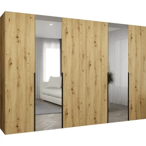 Alicante 2 202/300/52 6-deurs draaideurkast (artisan/zwart)