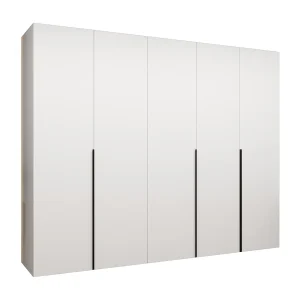 Alicante 1 202/250/52 5-deurs draaideurkast (wit/zwart) Alicante 1 202/250/52 5-deurs draaideurkast (wit/zwart)