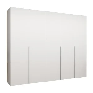 Alicante 1 202/250/52 5-deurs draaideurkast (wit/kasjmier) Alicante 1 202/250/52 5-deurs draaideurkast (wit/kasjmier)