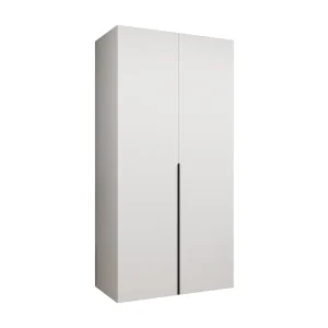 Alicante 1 202/100/52 2-deurs draaideurkast (wit/zwart) Alicante 1 202/100/52 2-deurs draaideurkast (wit/zwart)