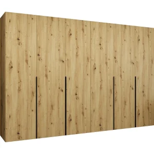 Alicante 1 202/300/52 6-deurs draaideurkast (artisan/zwart) Alicante 1 202/300/52 6-deurs draaideurkast (artisan/zwart)