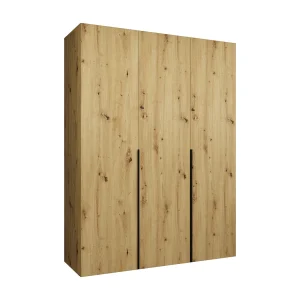 Alicante 1 202/150/52 3-deurs draaideurkast (artisan/zwart) Alicante 1 202/150/52 3-deurs draaideurkast (artisan/zwart)
