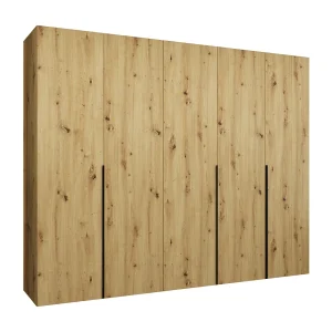 Alicante 1 202/250/52 5-deurs draaideurkast (artisan/zwart) Alicante 1 202/250/52 5-deurs draaideurkast (artisan/zwart)