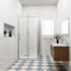 B:90xD:70x185cm,Douchecabine met vouwdeur en vaste zijwand ,NANO EasyClean veiligheidsglas,N-vorm 90cm Stabilisatiestang B:90xD:70x185cm,Douchecabine met vouwdeur en vaste zijwand ,NANO EasyClean veiligheidsglas,N-vorm 90cm Stabilisatiestang