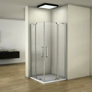 80x80x195cm Douchecabine dubbele draaideuren,8mm helder antikalk NANO glas,profiel van glanzend chroom. 80x80x195cm Douchecabine dubbele draaideuren,8mm helder antikalk NANO glas,profiel van glanzend chroom.