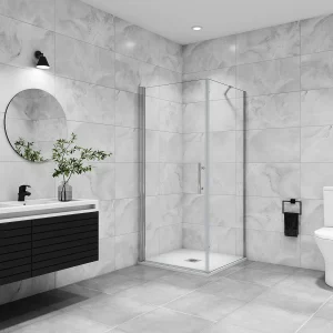 B:80xD:80x197cm Douchecabine met draaideur+zijwand,6mm EasyClean veiligheidsglas,45 cm Stabilisatiestang (draaibaar),profiel van glanzend chroom B:80xD:80x197cm Douchecabine met draaideur+zijwand,6mm EasyClean veiligheidsglas,45 cm Stabilisatiestang (draaibaar),profiel van glanzend chroom