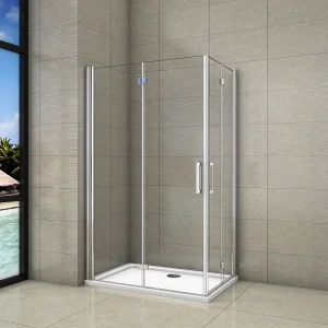 100x100x195cm Douchecabine Dcouchedeur vouwdeur,6mm NANO EasyClean veiligheidsglas,profiel van glanzend chroom. 100x100x195cm Douchecabine Dcouchedeur vouwdeur,6mm NANO EasyClean veiligheidsglas,profiel van glanzend chroom.