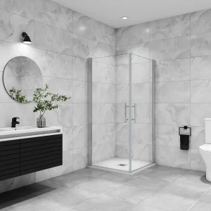 80x100x197cm Douchecabine draaibaar 180°,6mm NANO EasyClean veiligheidsglas,profiel van glanzend chroom 80x100x197cm Douchecabine draaibaar 180°,6mm NANO EasyClean veiligheidsglas,profiel van glanzend chroom