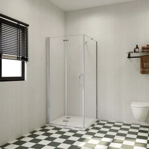 B:90xD:90xH:195cm Douchecabine,draaideur + zijpanelen,6mm NANO EasyClean veiligheidsglas,45cm Stabilisatiestang (draaibaar),profiel van glanzend chroom. B:90xD:90xH:195cm Douchecabine,draaideur + zijpanelen,6mm NANO EasyClean veiligheidsglas,45cm Stabilisatiestang (draaibaar),profiel van glanzend chroom.