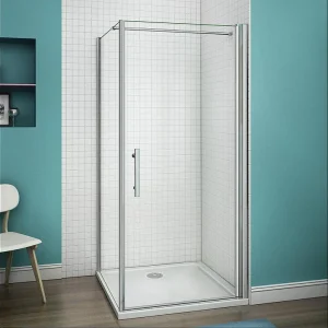 B:90xD:90x197cm Douchecabine met draaideur+zijwand,6mm EasyClean veiligheidsglas,N-vorm:140cm stabilisator (kan worden gesneden),profiel van glanzend chroom B:90xD:90x197cm Douchecabine met draaideur+zijwand,6mm EasyClean veiligheidsglas,N-vorm:140cm stabilisator (kan worden gesneden),profiel van glanzend chroom