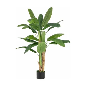 160 cm kunstplant tropische palm, kunstmatige paradijsvogel plant,kamerplant met stabiele pot en 18 bladeren,bananenboom voor tuin,kantoor, kamer, decoratie, groen 160 cm kunstplant tropische palm, kunstmatige paradijsvogel plant,kamerplant met stabiele pot en 18 bladeren,bananenboom voor tuin,kantoor, kamer, decoratie, groen