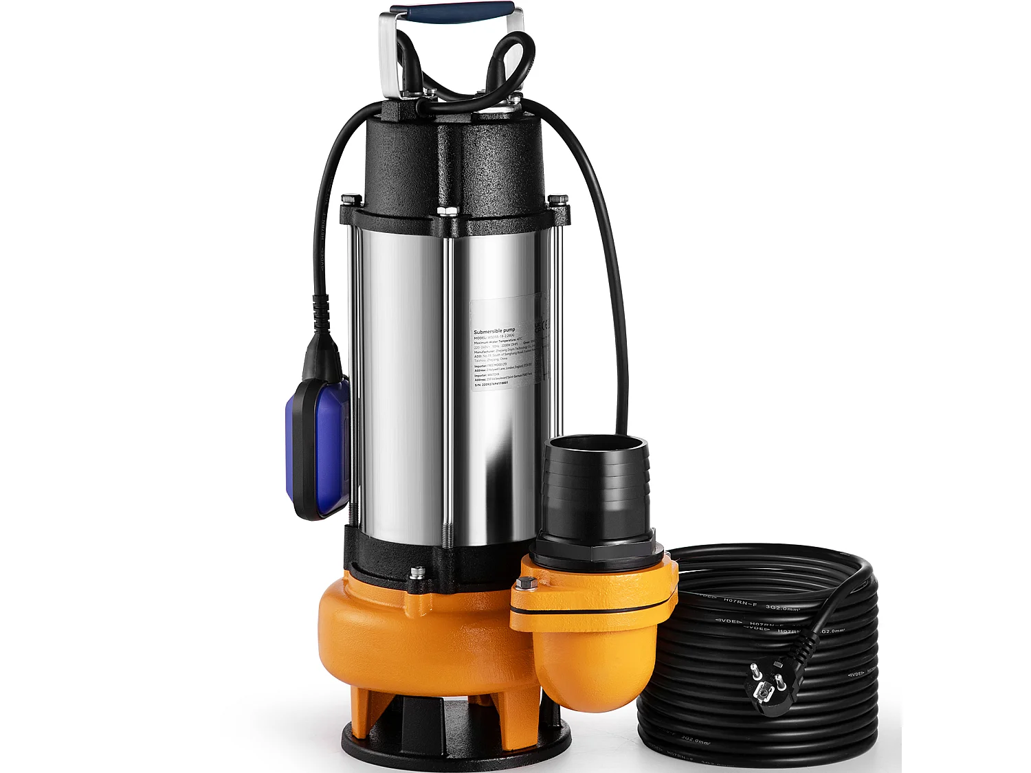 2200W Dompelpomp voor Vuil Water SucceBuy, Overstromingen, Zwembaden en Vijvers