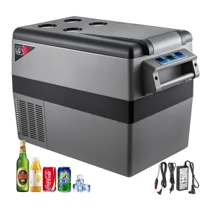 45L Draagbare Autokoelkast SucceBuy, Compacte Koel-Vriescombinatie, 220V, Voor Thuis en in de Auto 45L Draagbare Autokoelkast SucceBuy, Compacte Koel-Vriescombinatie, 220V, Voor Thuis en in de Auto