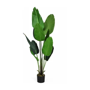 160 cm kunstplant tropische palm, kunstmatige Monstera, slangenplant, kamerplant met stevige pot en 10 bladeren, groene plant voor tuin, kantoor, kamerdecoratie 160 cm kunstplant tropische palm, kunstmatige Monstera, slangenplant, kamerplant met stevige pot en 10 bladeren, groene plant voor tuin, kantoor, kamerdecoratie