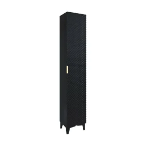 Badkamerkolom CHIC collectie zwart – Modern en elegant opbergen Badkamerkolom CHIC collectie zwart – Modern en elegant opbergen
