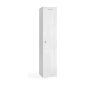 Kast voor de badkamer, 1 deur, collectie ISORA. Kleur glanzend wit