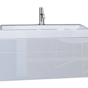 Onderkast zwevend 80cm collectie RAVEN, kleur mat wit en glanzend wit, ideaal voor een design badkamer Onderkast zwevend 80cm collectie RAVEN, kleur mat wit en glanzend wit, ideaal voor een design badkamer