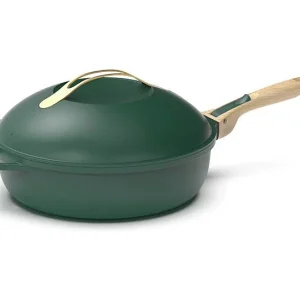8-in-1 pan van gerecycled metaal groen Ø 24 cm, La Fabuleuse