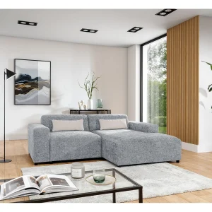 AX LIVING hoekbank Jughlio lichtgrijs 240 cm R AX LIVING hoekbank Jughlio lichtgrijs 240 cm R