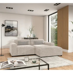 AX LIVING hoekbank Jughlio beige L-vorm 240 cm R