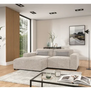 AX LIVING hoekbank Jughlio beige L-vorm 240 cm L