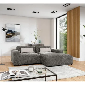 AX LIVING hoekbank Jughlio grijs 240 cm R AX LIVING hoekbank Jughlio grijs 240 cm R