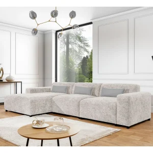 AX LIVING hoekbank Jughlio beige L-vorm 331 cm L AX LIVING hoekbank Jughlio beige L-vorm 331 cm L