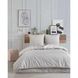 2 persoons beddengoed 240×220 cm+2 kussenslopen 65×65 cm in katoen