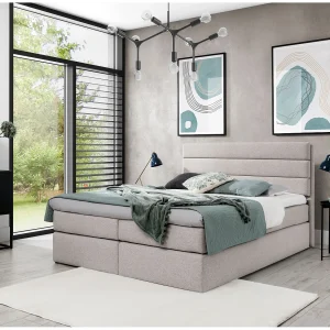 AX LIVING boxspringbed Sequoio 140×200 beige met opbergruimte AX LIVING boxspringbed Sequoio 140×200 beige met opbergruimte