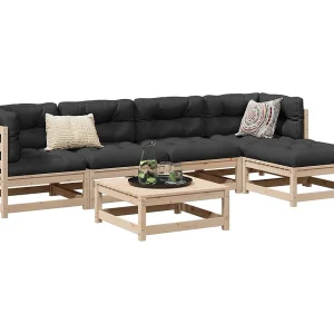 6-delige Loungeset massief grenenhout 6-delige Loungeset massief grenenhout