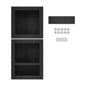 41×41 en 50,8 cm Douchenis SucceBuy, Drievoudige Plank voor Badkamer 41×41 en 50,8 cm Douchenis SucceBuy, Drievoudige Plank voor Badkamer