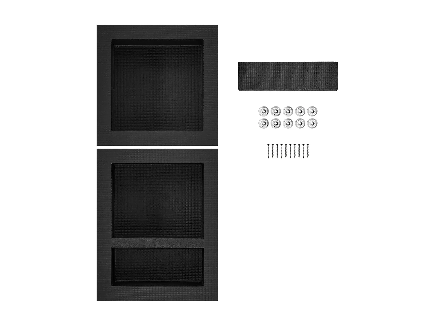 41x41 en 50,8 cm Douchenis SucceBuy, Drievoudige Plank voor Badkamer