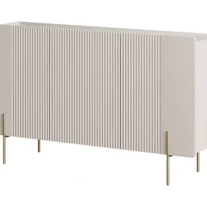 3-deurs buffetkast met kasjmier metaal bont 150×87 cm 3-deurs buffetkast met kasjmier metaal bont 150×87 cm