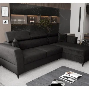AX LIVING Hoekbank Ribella L 265 cm – grafiet met slaapfunctie R AX LIVING Hoekbank Ribella L 265 cm – grafiet met slaapfunctie R
