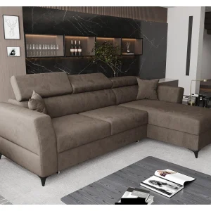 AX LIVING Hoekbank Ribella 265 cm bruin met slaapfunctie & opberging R AX LIVING Hoekbank Ribella 265 cm bruin met slaapfunctie & opberging R