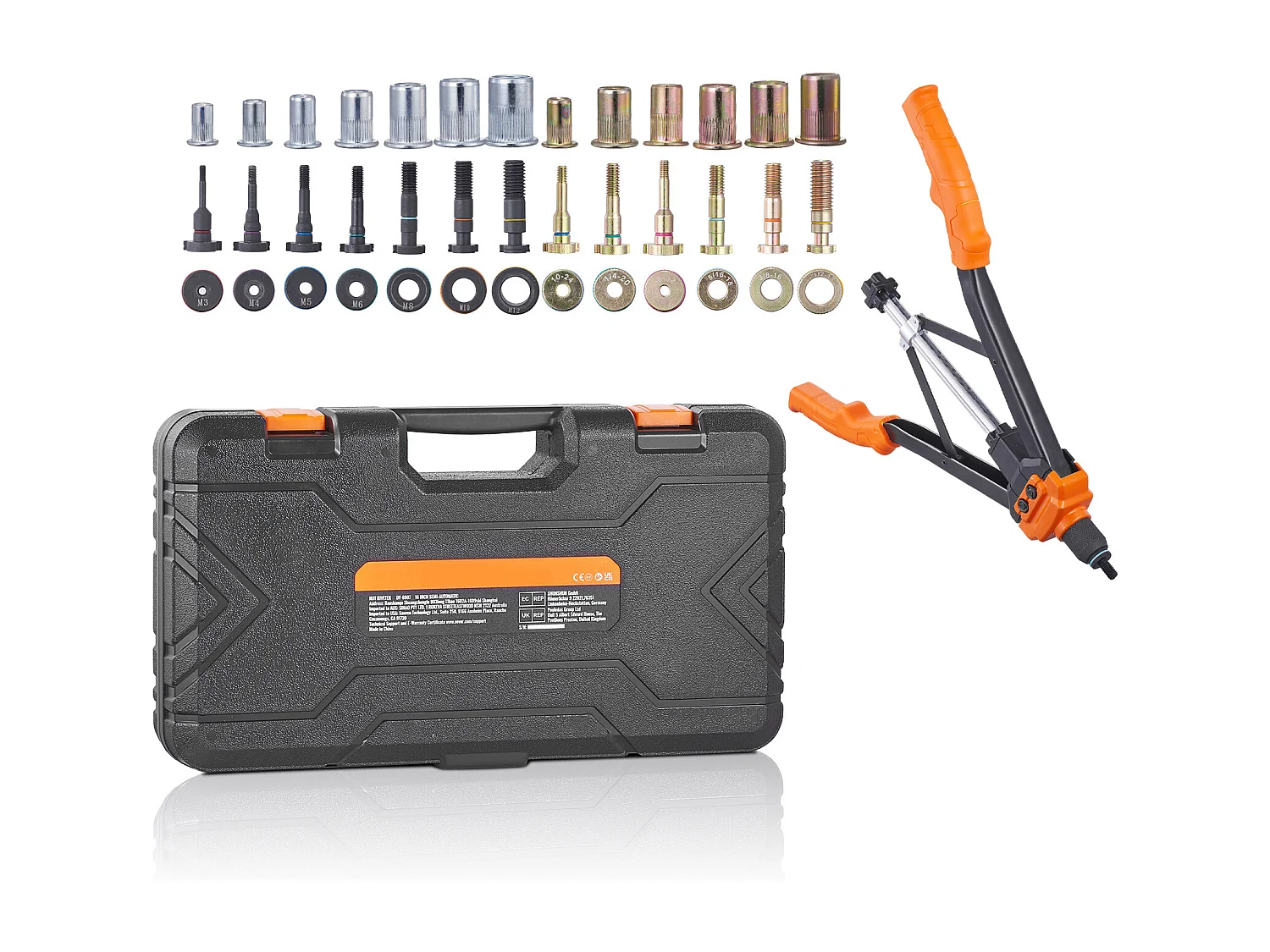 40.6Cm Klinkmoerenset SucceBuy, 13 Doornen en 186 Klinkmoeren