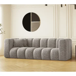 Bank, driezitsbank Grand Modular stof Haga lichtgrijs Bank, driezitsbank Grand Modular stof Haga lichtgrijs