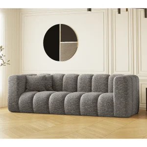 Bank, driezitsbank Grand Modular stof Haga Grijs Bank, driezitsbank Grand Modular stof Haga Grijs