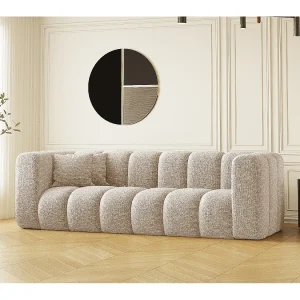 Bank, driezitsbank Grand Modular stof Haga Ecru Bank, driezitsbank Grand Modular stof Haga Ecru