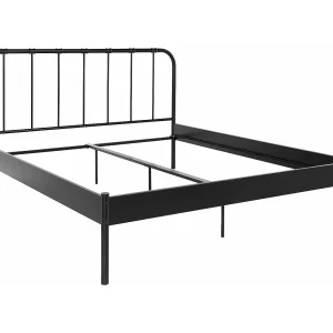 Aaron bed 180 Black Metal