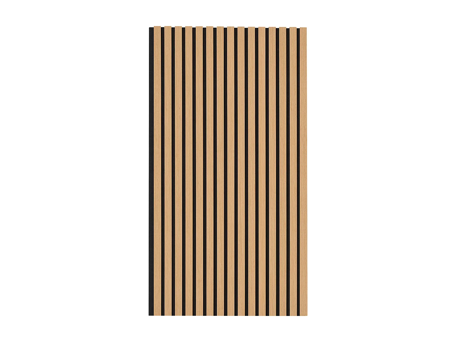 Akoestische Panelen SucceBuy 59.9 x 119.8 cm, Akoestische Panelen met Houtlatten, Moderne Wanddecoratie, Licht Eikenhout