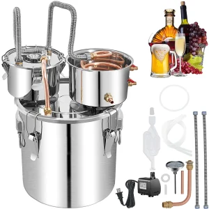 50L Still, Waterdestilleerder SucceBuy met Thumper Keg en Pomp 50L Still, Waterdestilleerder SucceBuy met Thumper Keg en Pomp