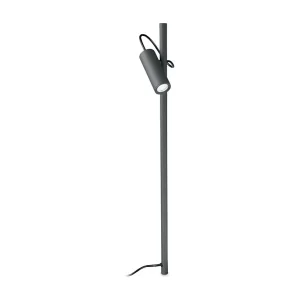 Antraciet aluminium vloerlamp/paal met LED-licht Antraciet aluminium vloerlamp/paal met LED-licht