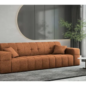 Bank 3-zits Bankserie NIMES stijlvolle stof Perfect Harmony Orange Bank 3-zits Bankserie NIMES stijlvolle stof Perfect Harmony Orange